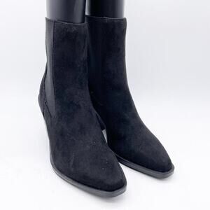 BP Women's Emmy Black Square Toe Block Heel Ankle Boots‎ Size 5M